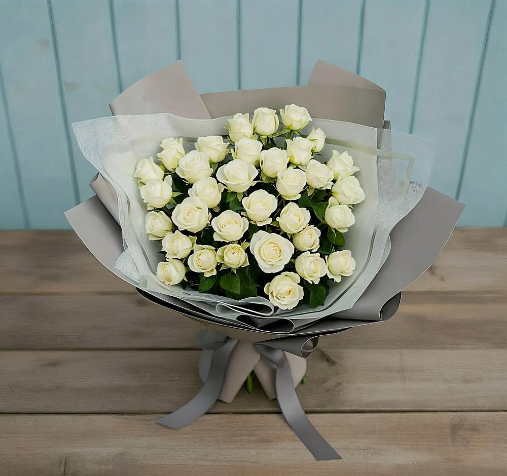 Букет Белоснежная нежность в Искитиме
