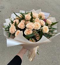 Букет Кремовые розы Латте #REPLACE_PRED# Искитиме