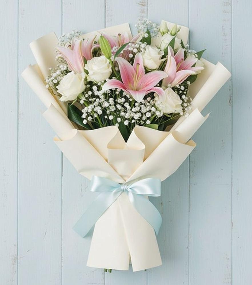 Букет цветов из: Лилии в Искитиме