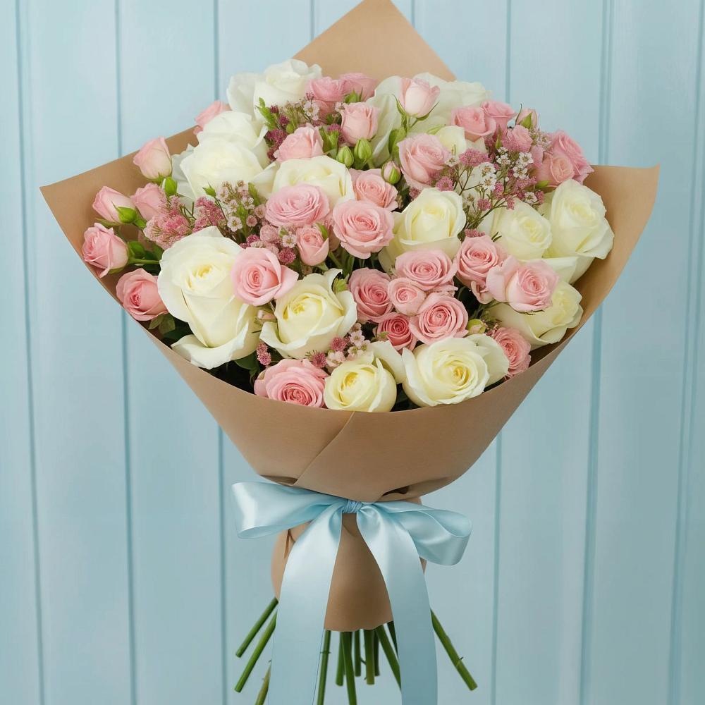 Букет цветов из: Розы в Искитиме