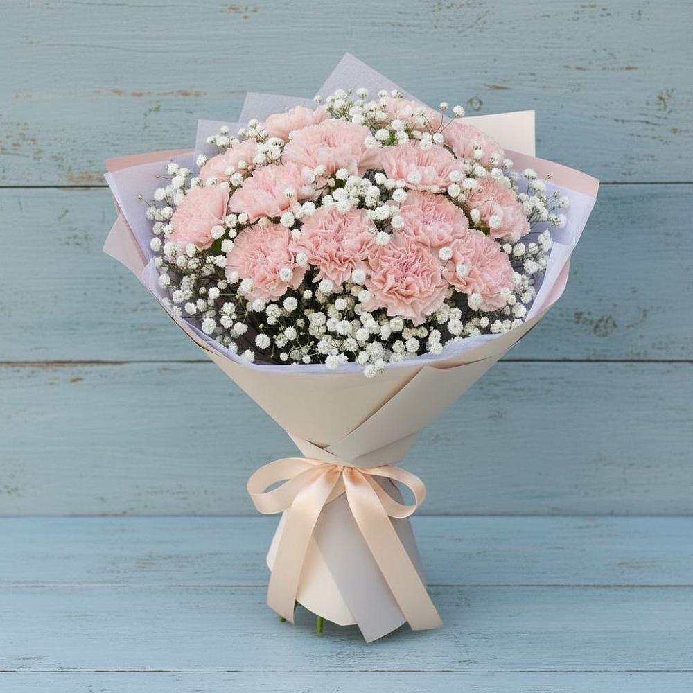 Букет цветов из: Гвоздики в Искитиме