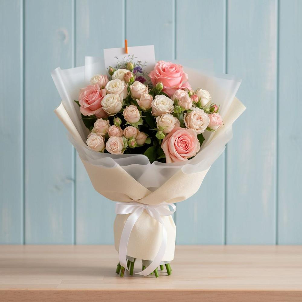 Букет цветов из: Розы в Искитиме