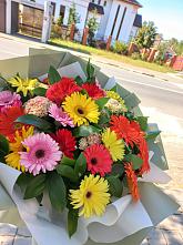 Букет цветов из:  Герберы #REPLACE_PRED# Искитиме