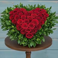 Цветочная композиция из Розы в виде сердца #REPLACE_PRED# Искитиме