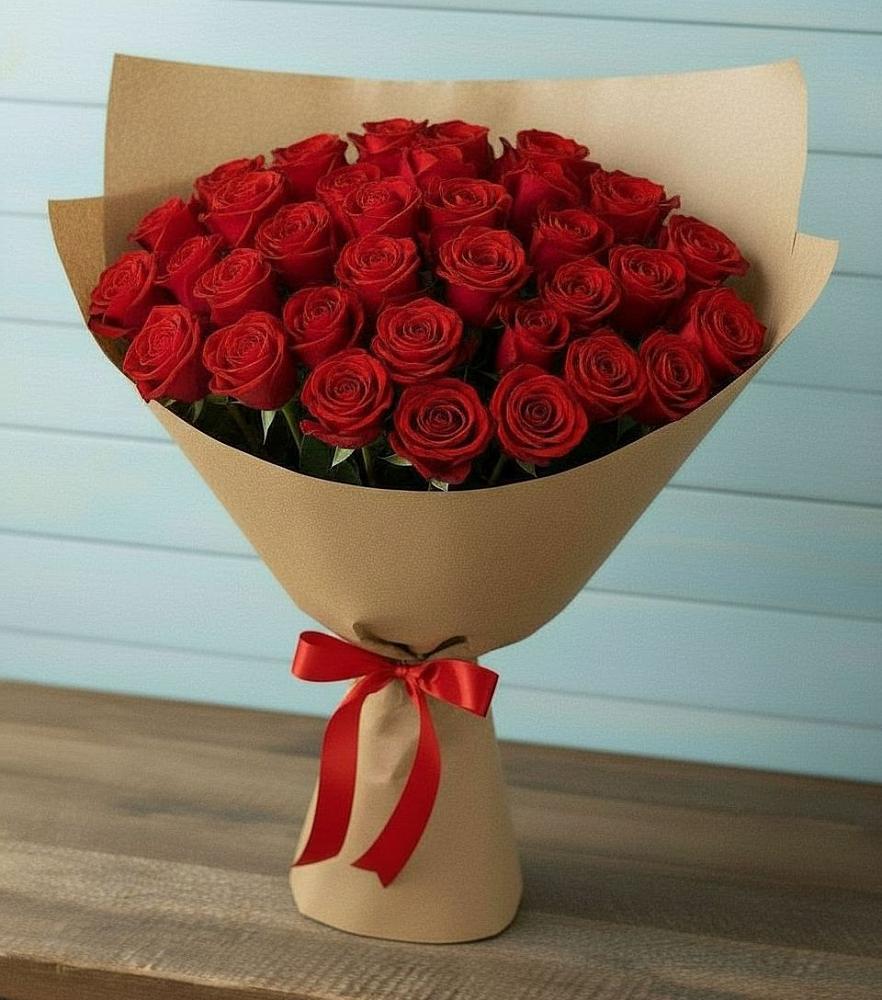 Букет Красные розы Милано в Искитиме