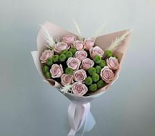 Букет цветов из:  Розы и Хризантемы в Искитиме