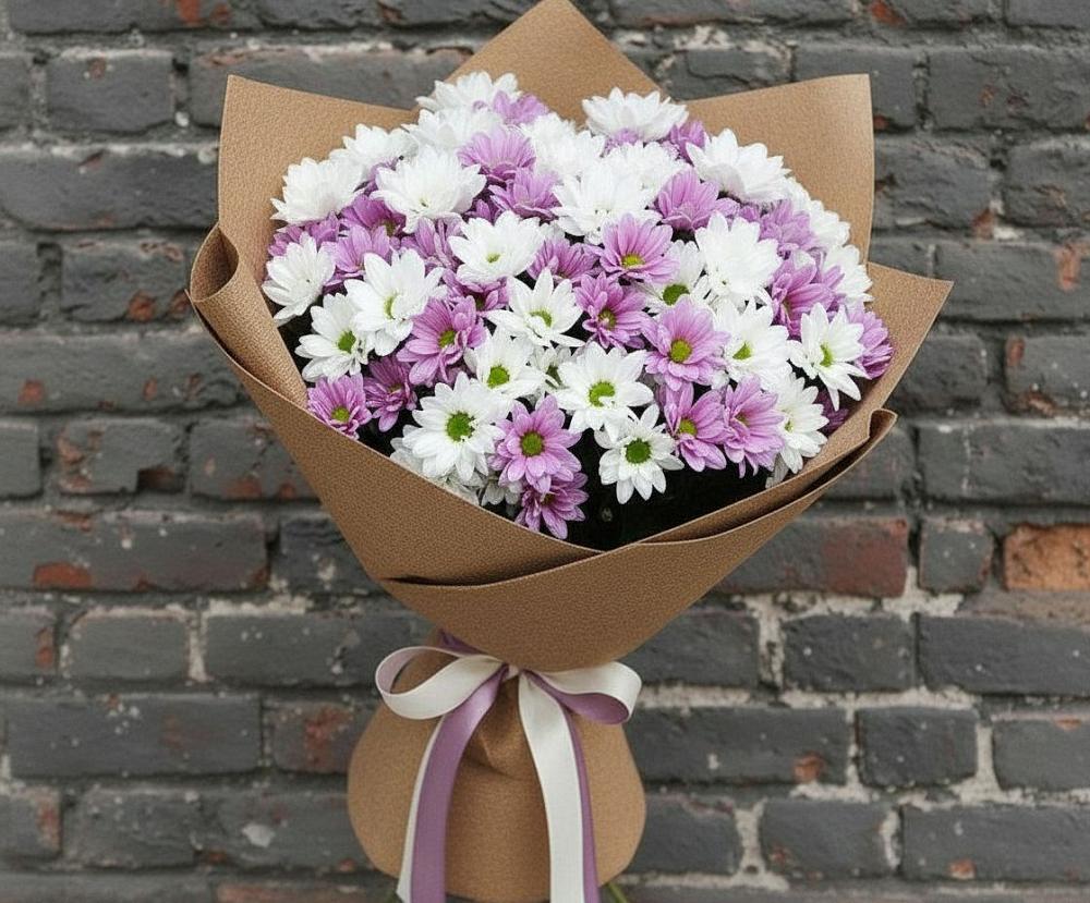 Букет цветов из: Хризантемы в Искитиме