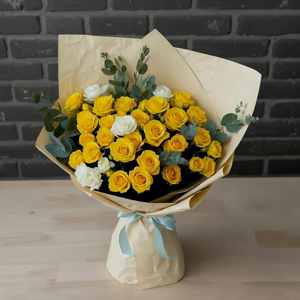 Букет цветов из: Розы в Искитиме