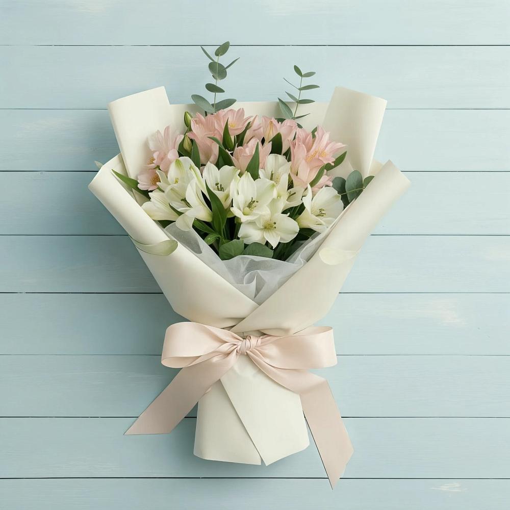 Букет цветов из: Альстромерии в Искитиме