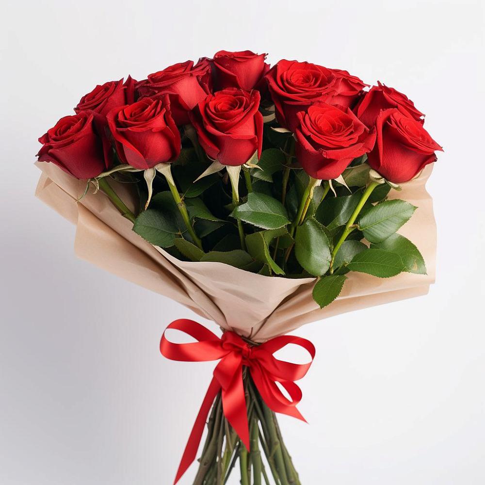 Букет 11 Красных роз Эдлесс Лав в Искитиме