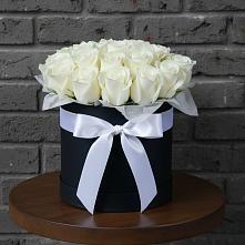 Цветочная композиция из Розы в шляпной коробке #REPLACE_PRED# Искитиме